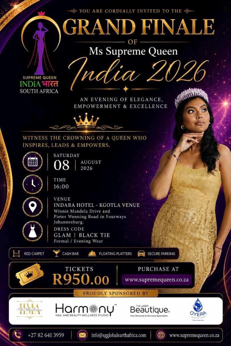 Grand Finale India - Supreme Queen Global Earth Africa
