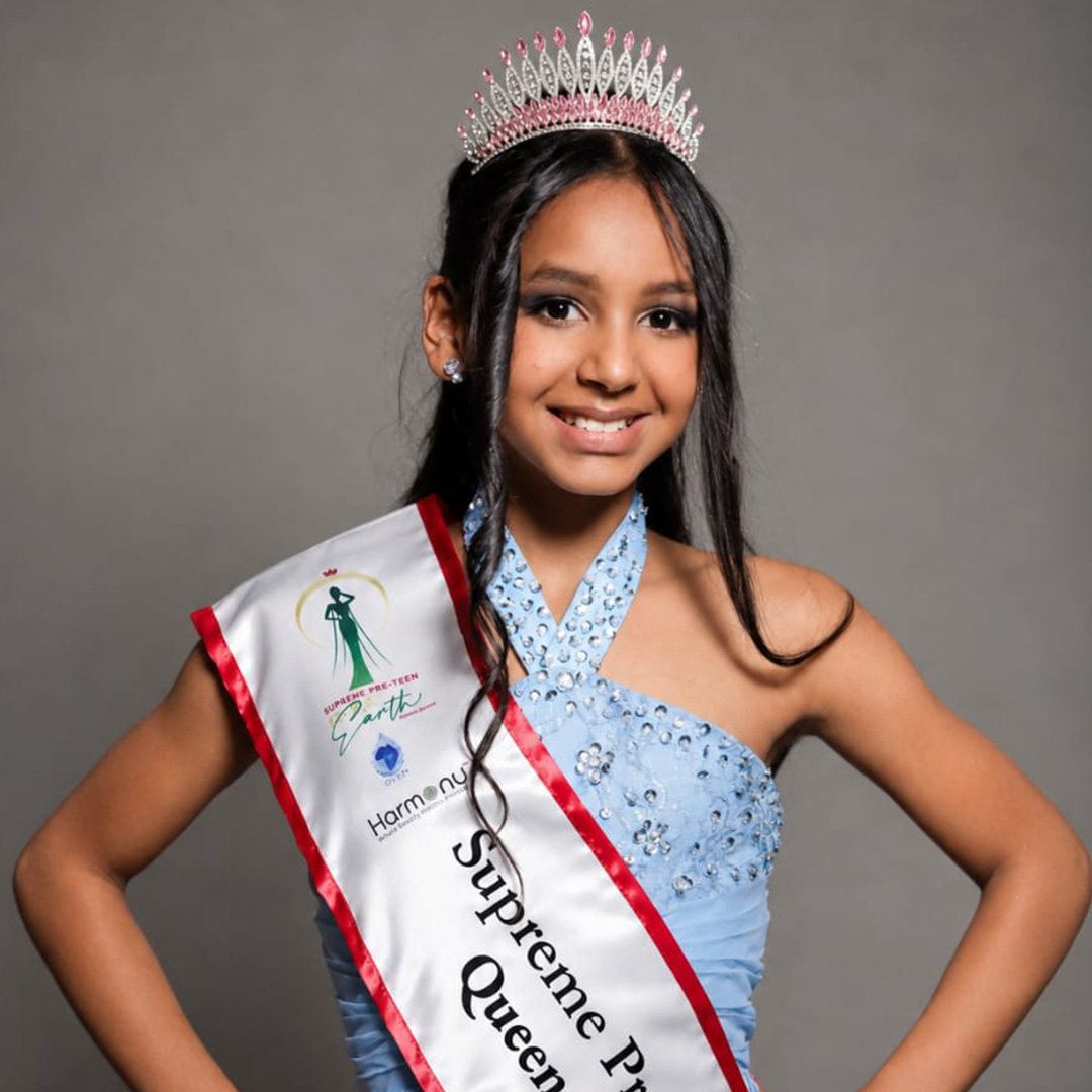 Tia Leigh Dookie Supreme Pre Teen Queen 2026 - Supreme Queen Global Earth Africa